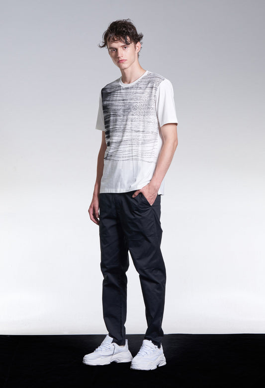 Tee With Shadow Pen Drawing