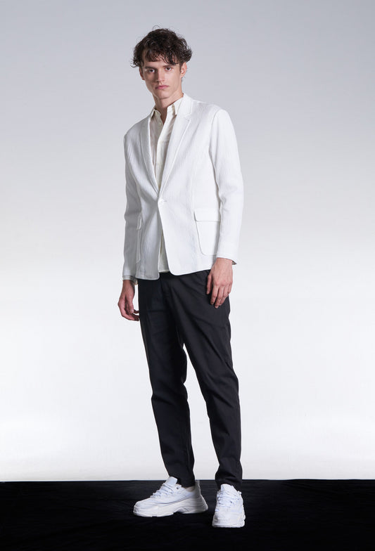 Slim Cut Crepe Blazer