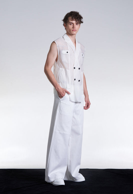 Organza Sleeveless Jacket