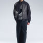 Stand Collar Jackert With Twisted Wavy Lines Embroidery