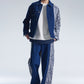 Wide Leg Denim Pants Contrast With Checks