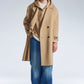 Double Faced Wool 2in1 Trench Coat With Hood