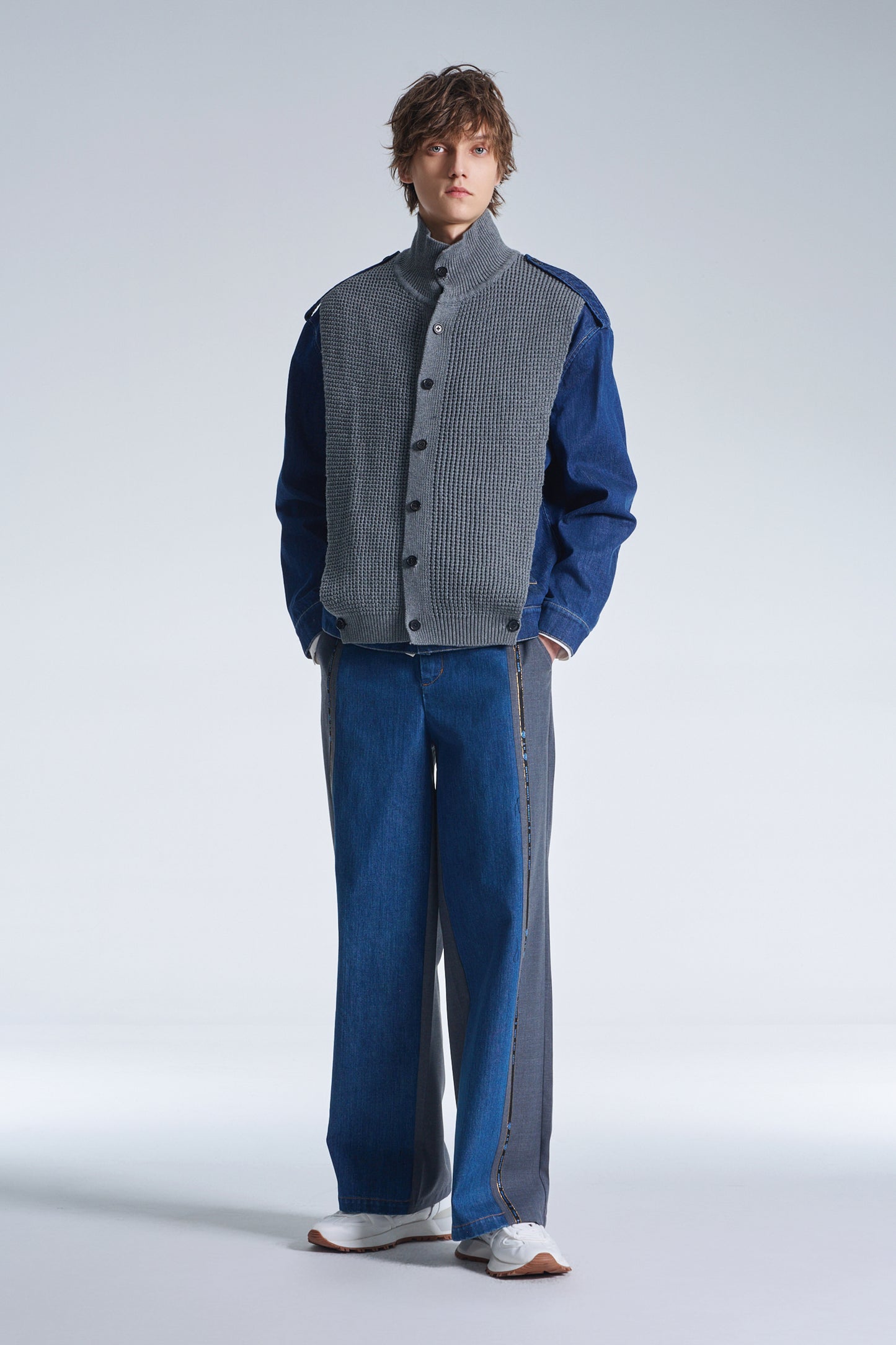 2in1 Denim Jacket With Sweater