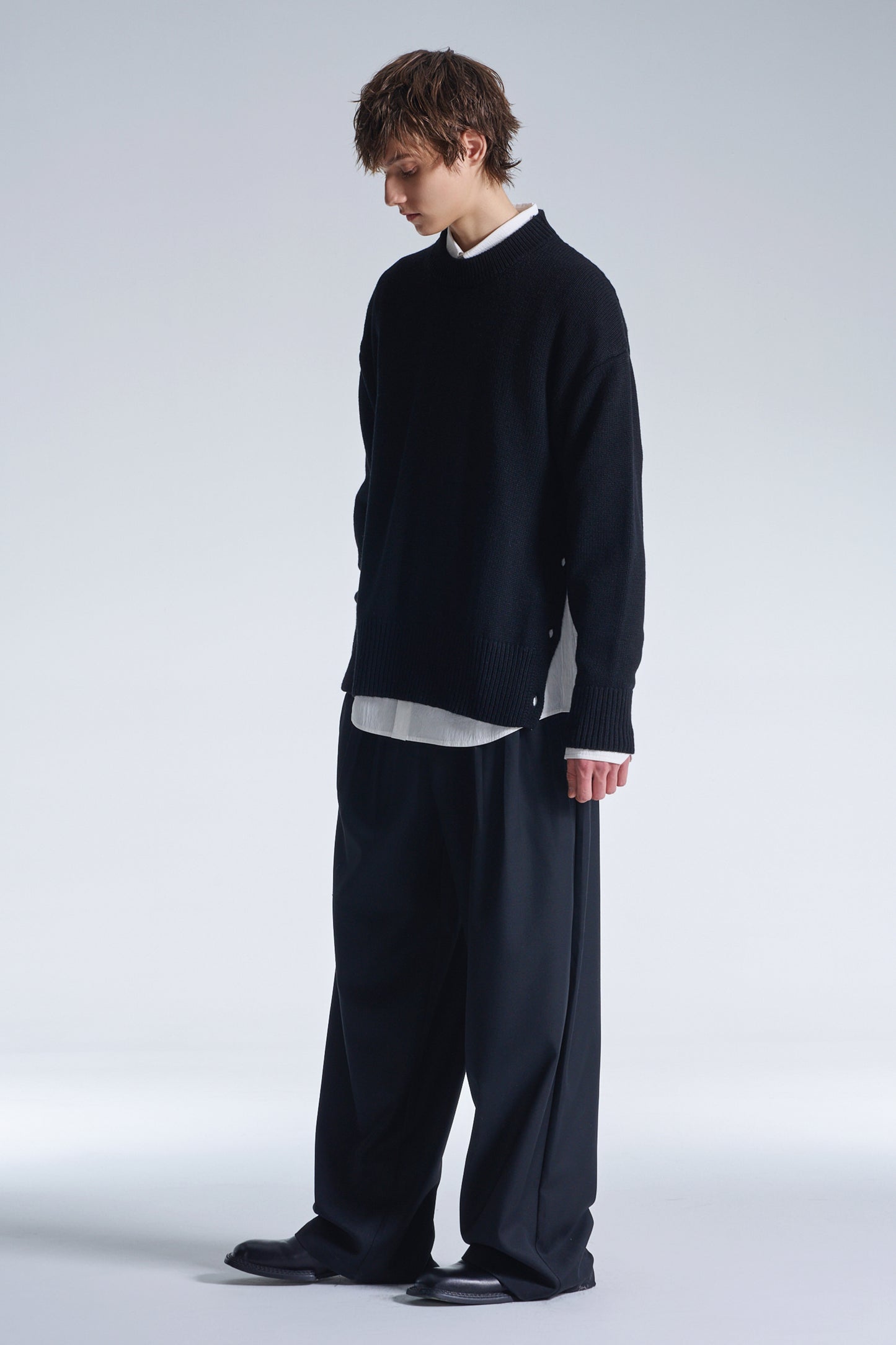 Cashmere Wool Hybrid Oversize Sweater