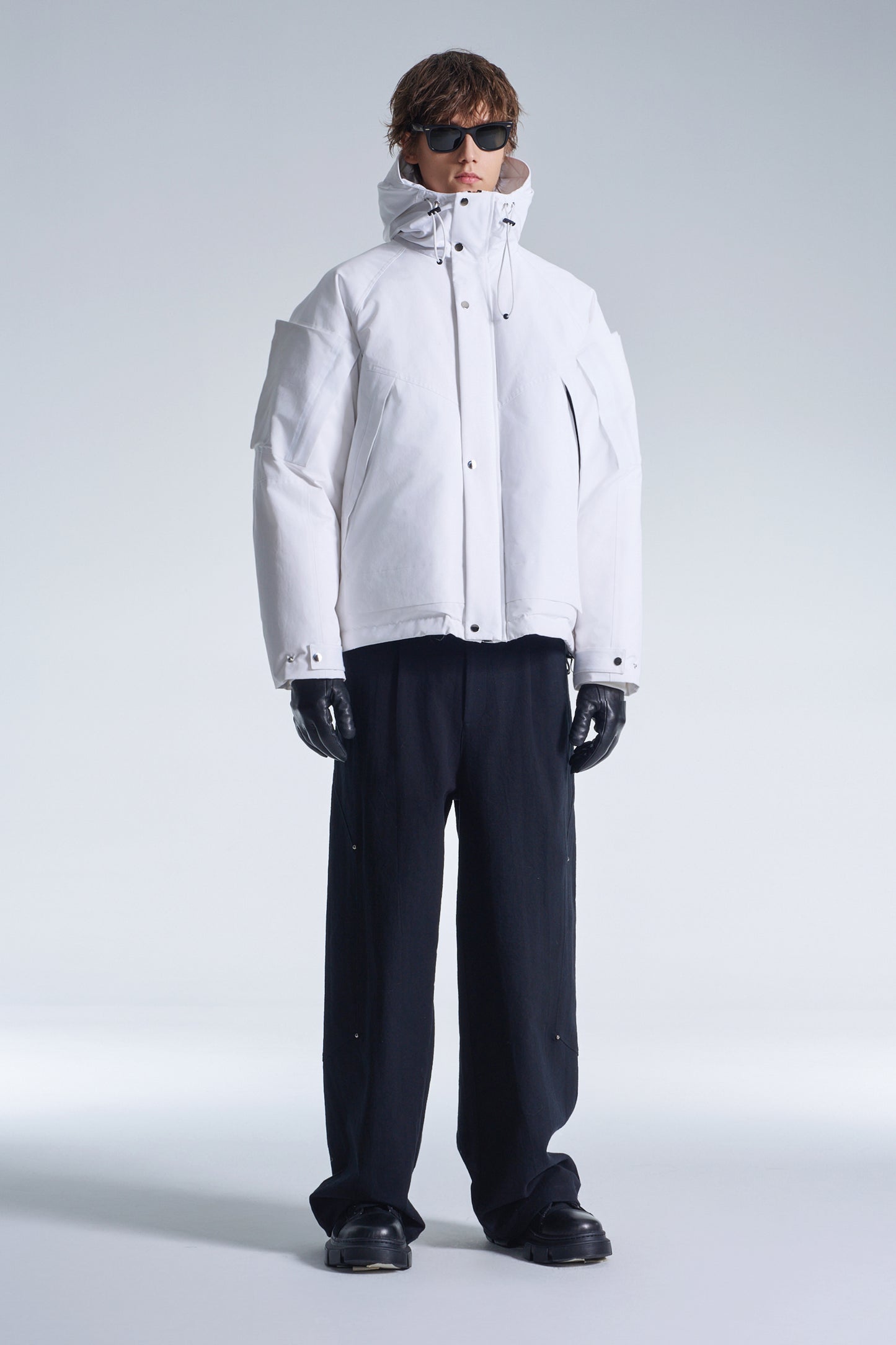 Down Jacket With 3D Pocket On Sleeve