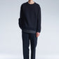 Basic Wool Sweater With Horizontal Weave