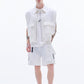 Viscose Linen Zipper Waistcoat