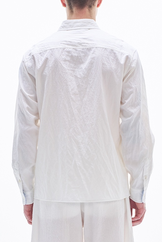 Nylon Cotton Shirt With Color Contract