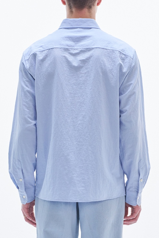 Nylon Cotton Shirt With Color Contract