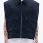 Viscose Linen Zipper Waistcoat