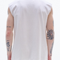 Knit Vest With Raw Edge Cut & Mirrors