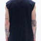 Knit Vest With Raw Edge Cut & Mirrors