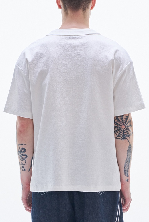 Tee With Raw Edge Cut & Mirrors