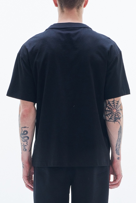 Tee With Raw Edge Cut & Mirrors