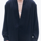 Deep V Neck Texture Cotton Shirt