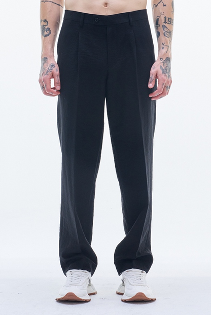Crepe Cotton Regular Fit Pants