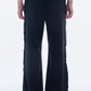 Cotton Baggy Pants With Raw Edge