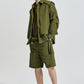 Cargo Shorts Contrast With Perforated Nylon