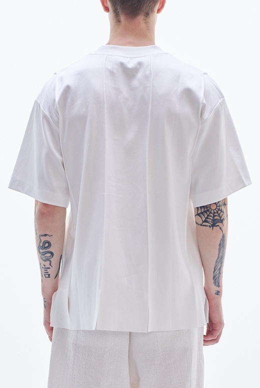 Tee With Strip Cut And Slits