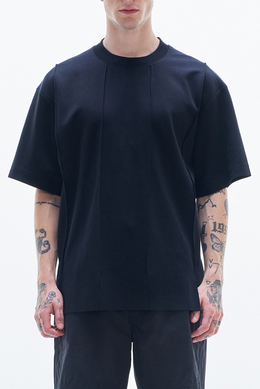 Tee With Strip Cut And Slits