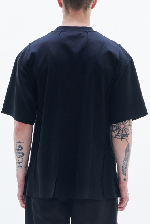 Tee With Strip Cut And Slits
