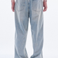 Baggy Washed Light Blue Jeans