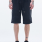 Pleated Bermuda Poly Cotton Shorts