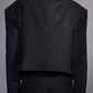 Cropped Oversized Double-Breasted Blazer