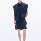 Oversized Sleeveless Jacket