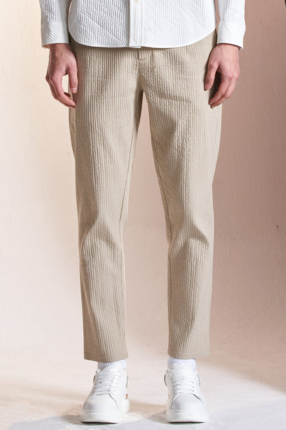 Stripes Texture Regular Fit Pants