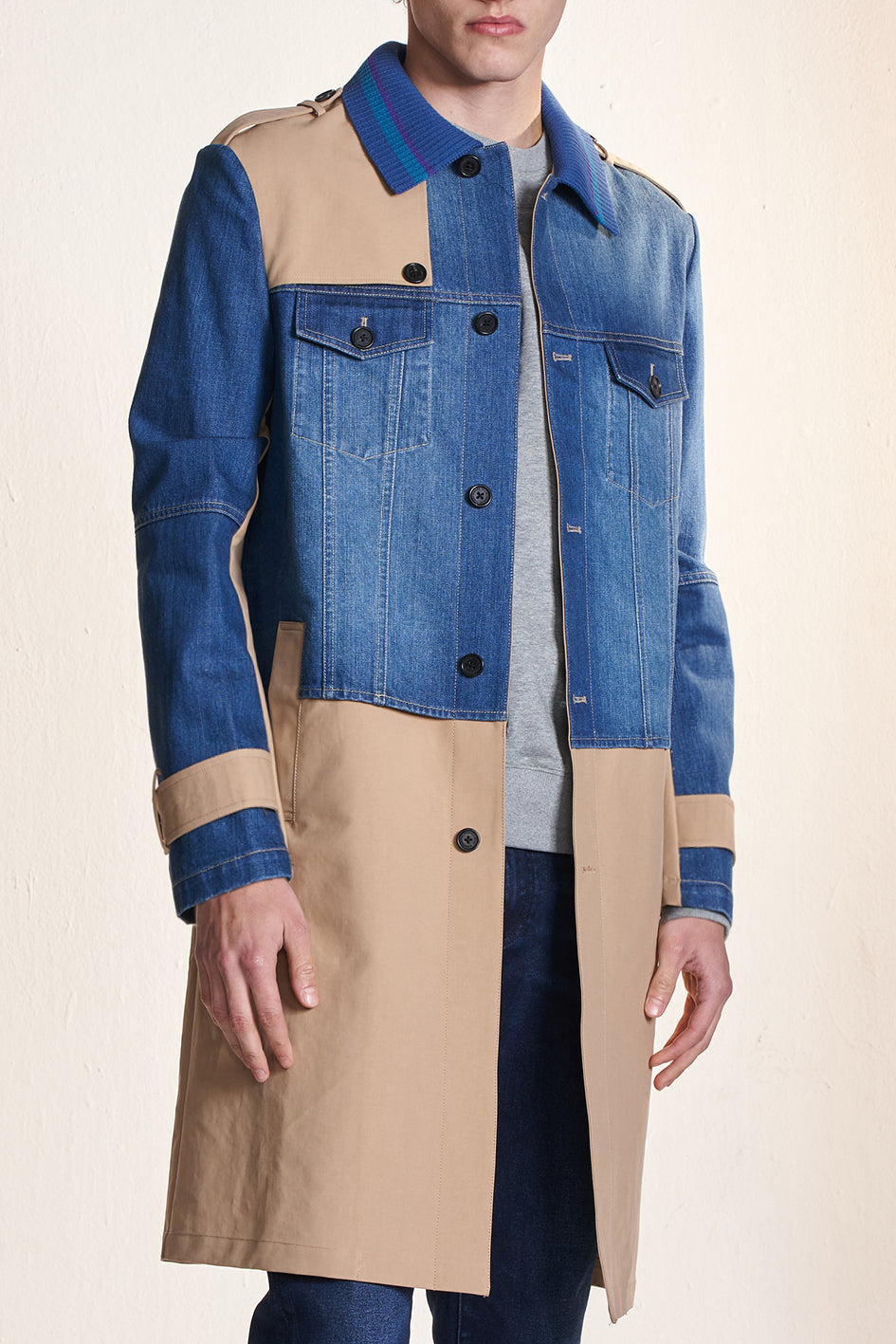 Deconstructed trench sale coat