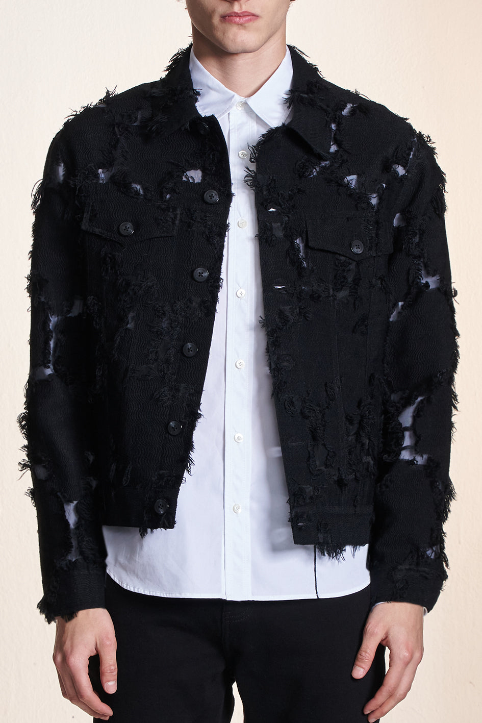 Ripped Texture Jacket