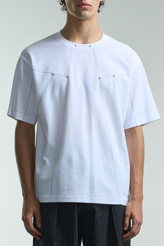 Tee With Stitching And Studs