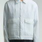 Reversible Stripe & Organza Jacket