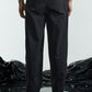 Regular Fit Tapered Pants With Pleats