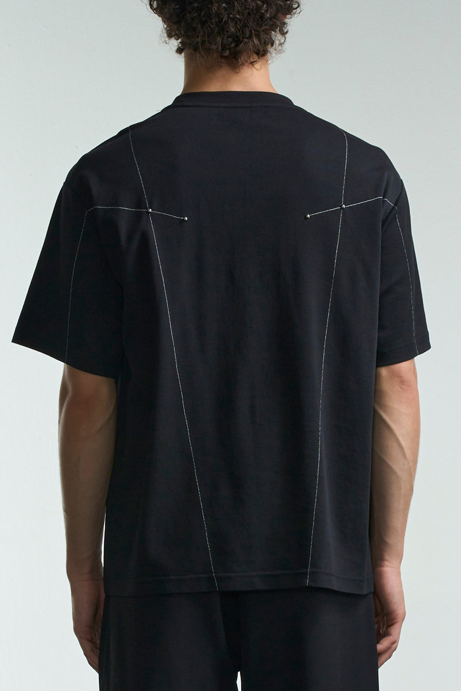 Tee With Stitching And Studs