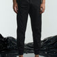 Cotton Nylon Jogging With Striped Texture Contrast