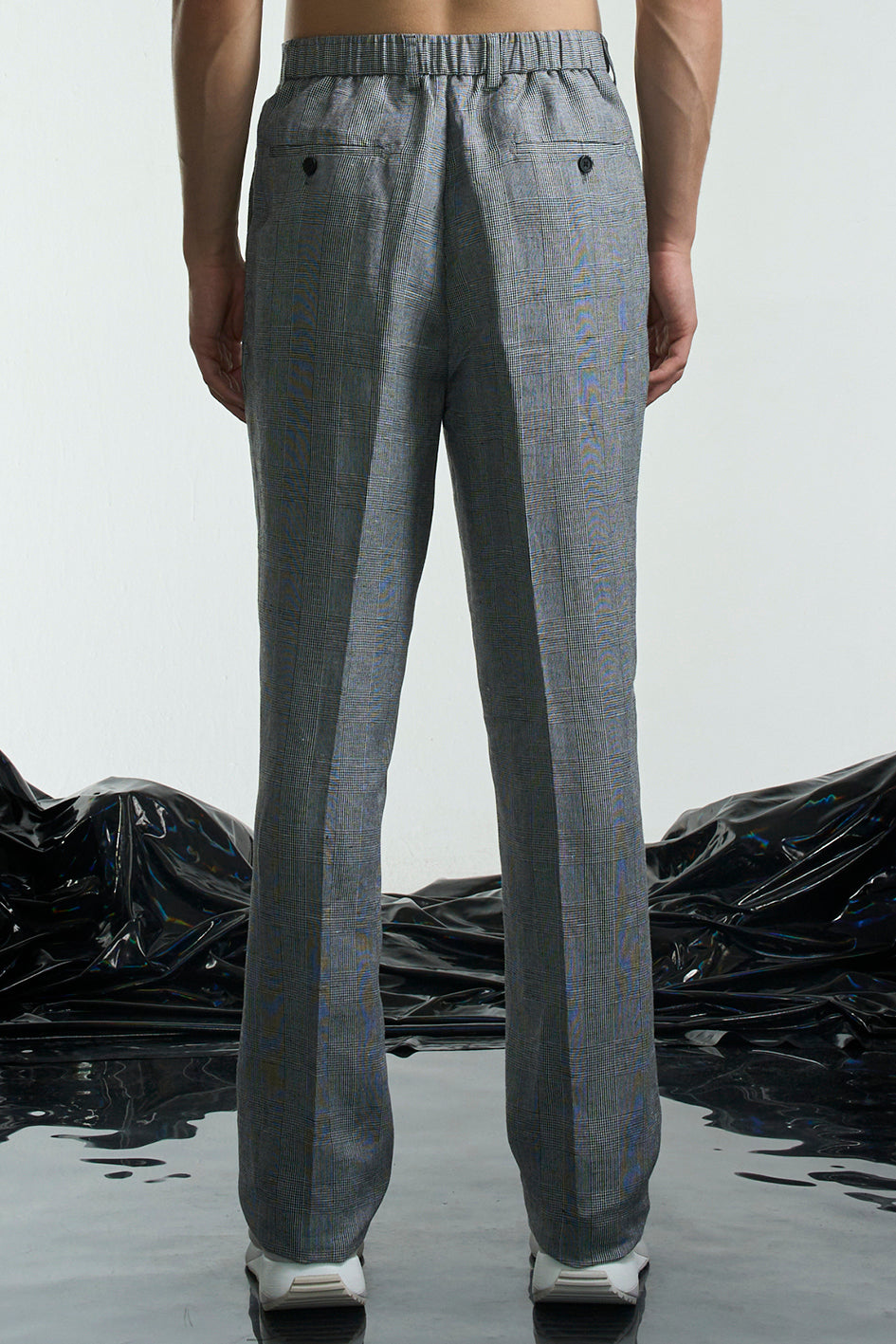 Checked Tailored Pants