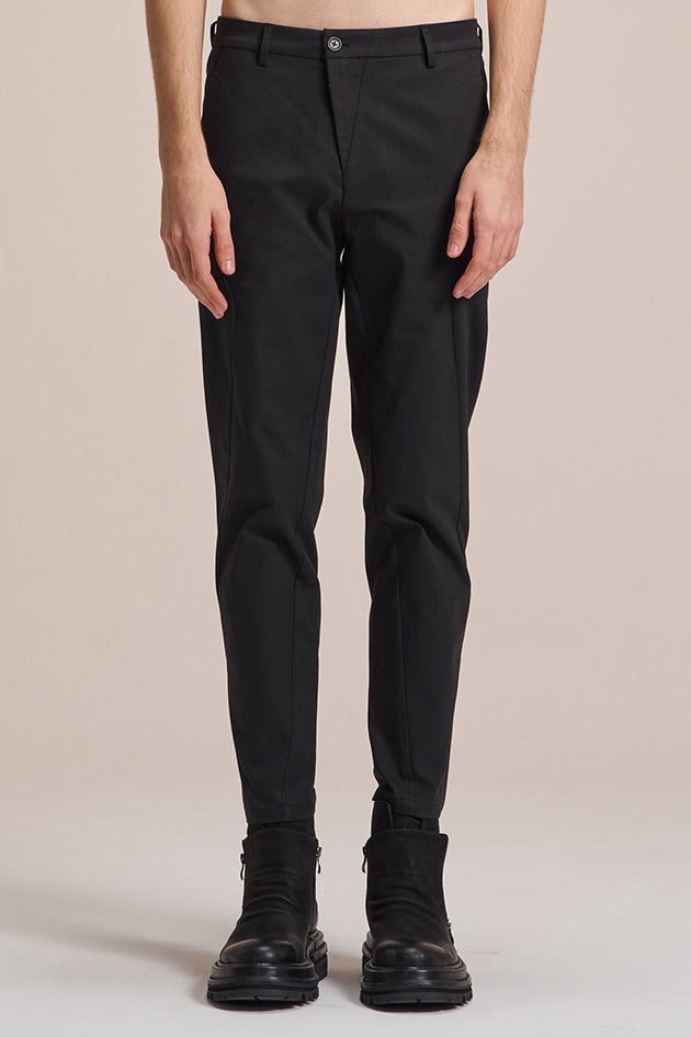 Slim Fit Pants With Incline Fly