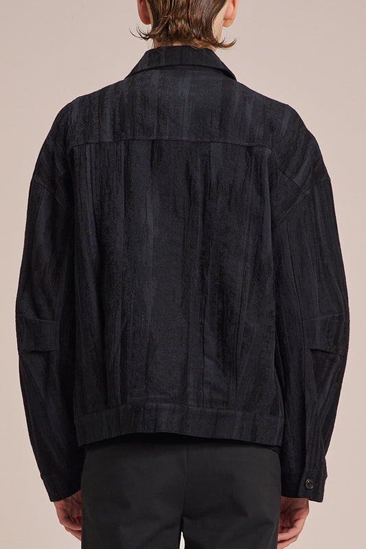 Bush Pattern Brocade Oversized Jacket