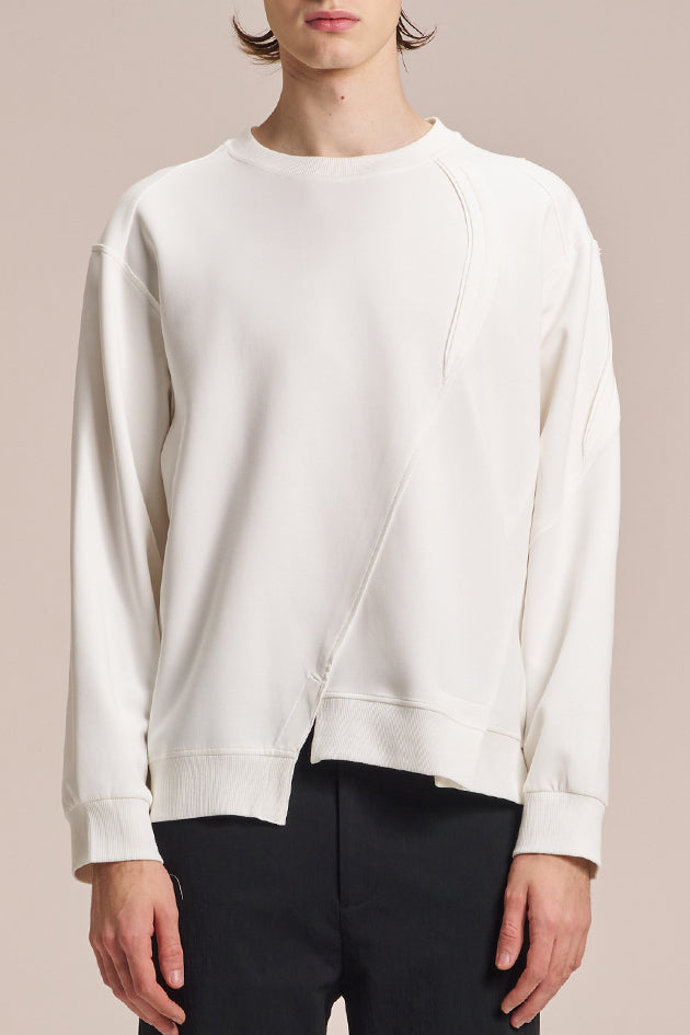 Sweatshirt With Asymmetric Hem