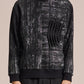 Sandwich Sweatshirt With Pleats & Brush Print