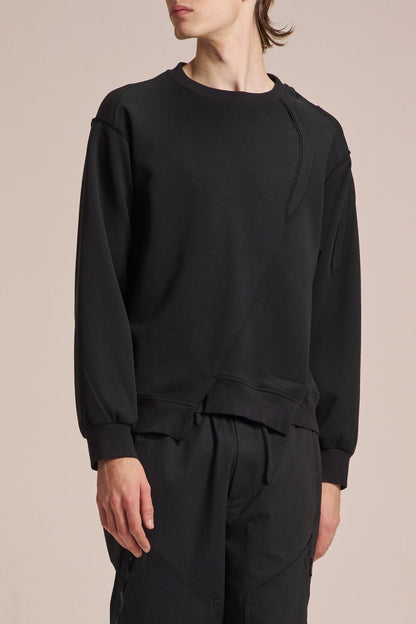 Sweatshirt With Asymmetric Hem