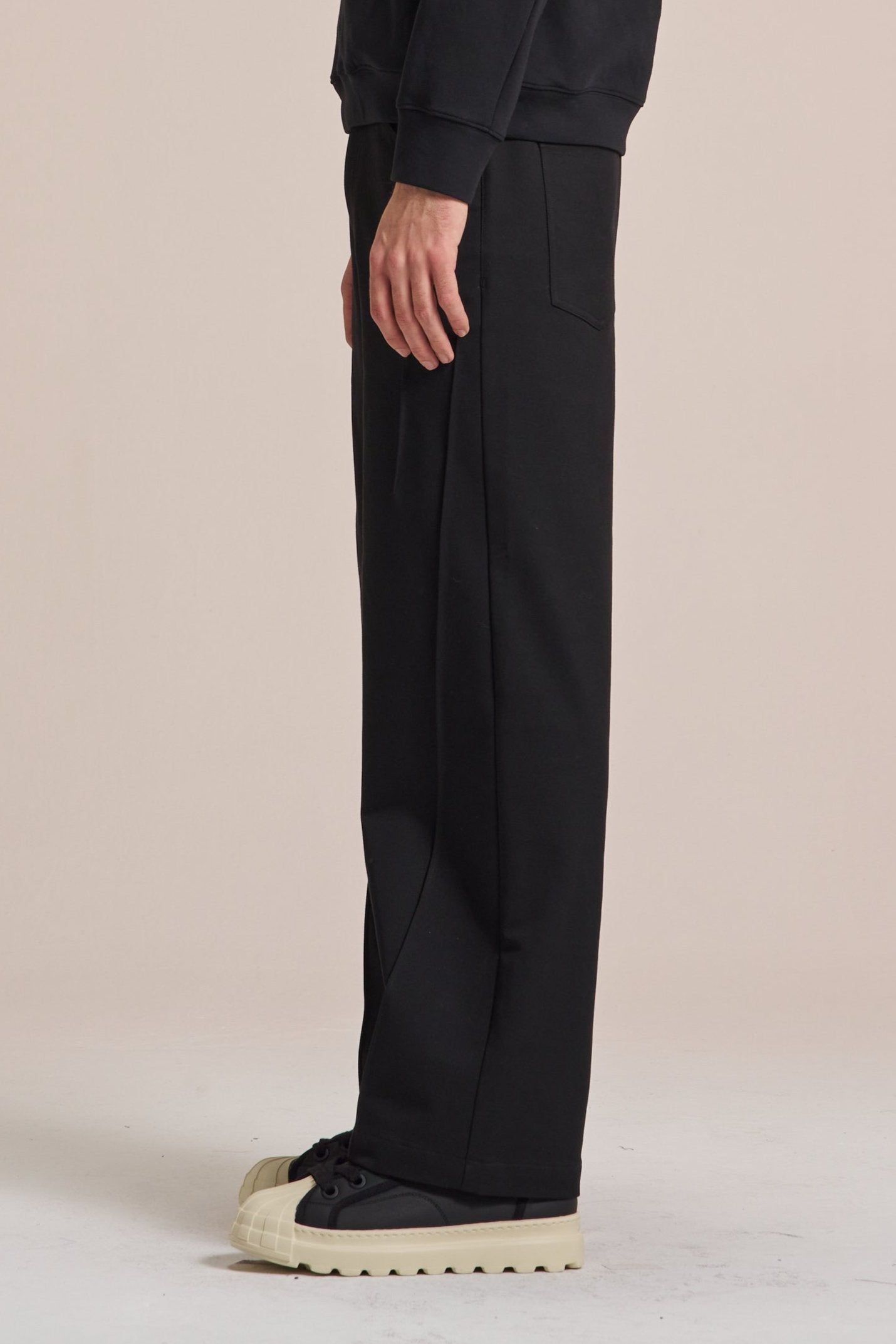 Wide Leg Modal Cotton Pants With Long Dart