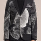 Wool Blazer With Vectors 3D Embroidery