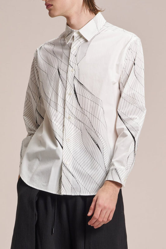 Shirt With Wire Pattern Print