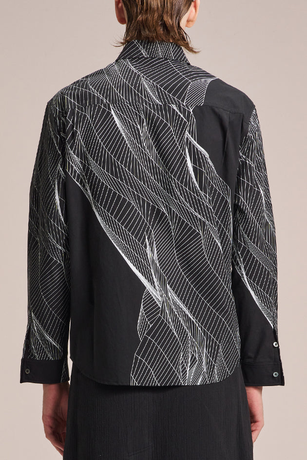 Shirt With Wire Pattern Print