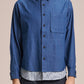 Denim Shirt WIth Layered Hem