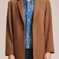 Double Face Rayon Long Blazer