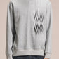 Sandwich Sweatshirt With Pleats & Brush Print